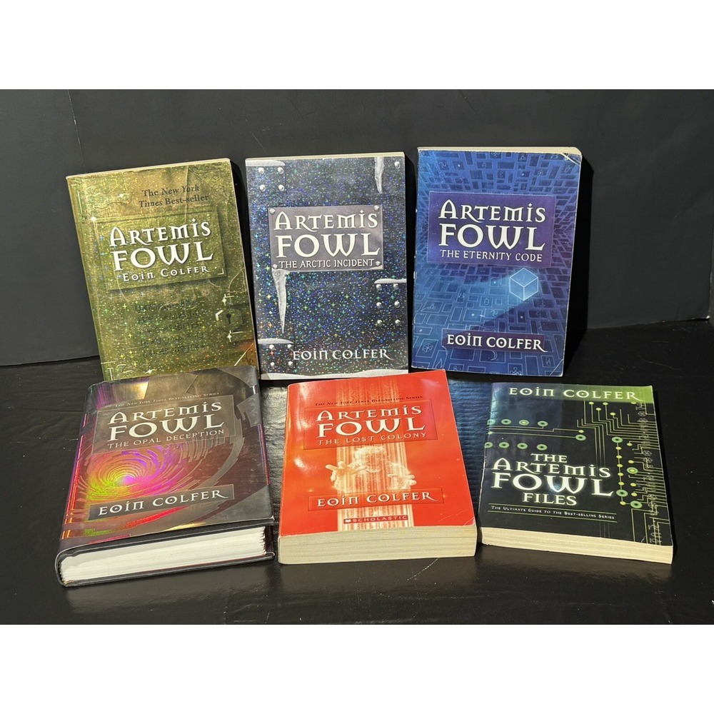 ARTEMIS FOWL SERIES - Book Lot - Books  1 Thru  #5  Plus Fowl File - Eoin Colfer